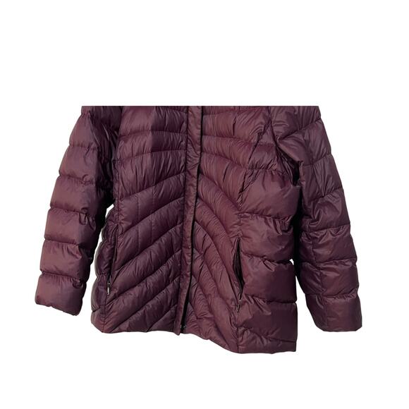 Lands' End 2X Women's Plus Size Down Puffer Jacket 2X 20-22W Purple EUC - Picture 5 of 11